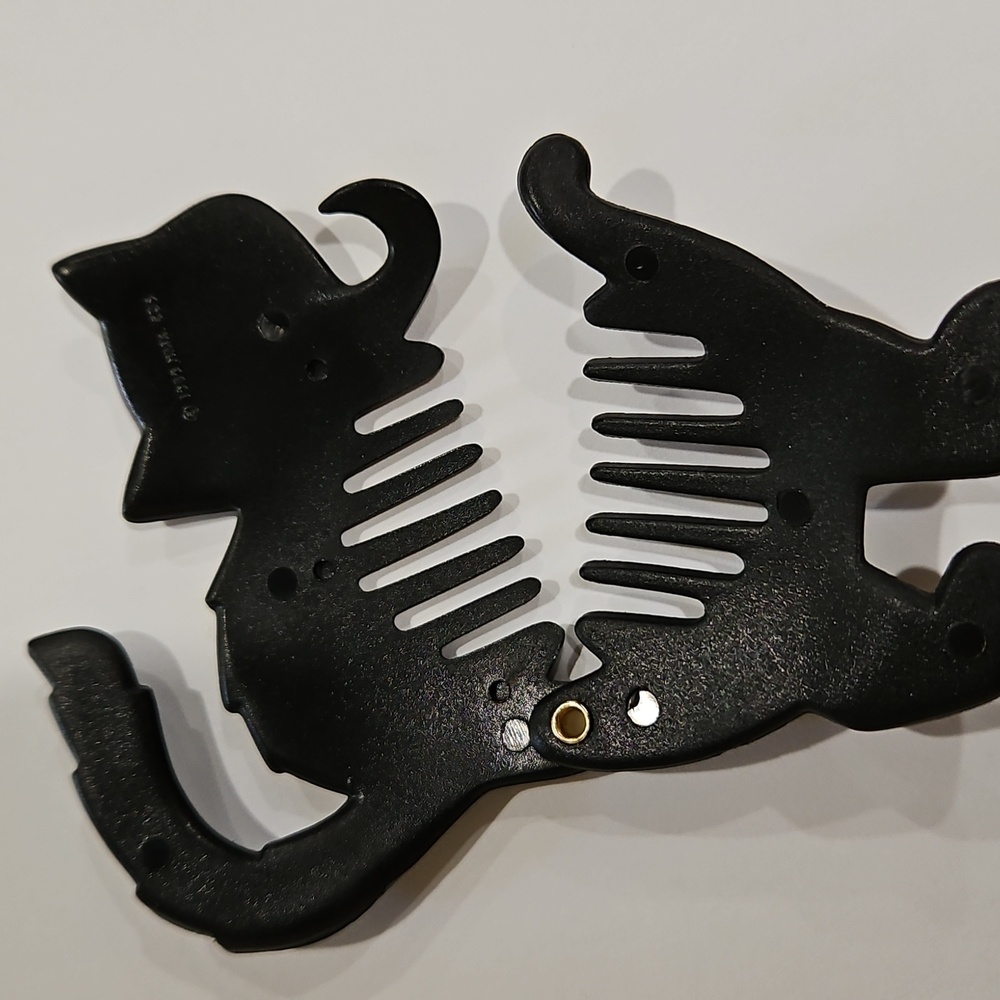 Black Cat Marked 1989 MMK COS Hair Comb Clip Accessory - Picture 4 of 9